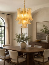 Corin Halo Glass Chandelier, detail view 3