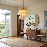 Corin Halo Glass Chandelier, detail view 6