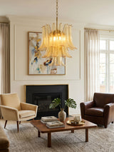 Corin Halo Glass Chandelier, detail view 5