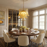 Corin Halo Glass Chandelier, detail view 2