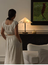 Talia Cloud Alabaster Table Lamp, detail view 17