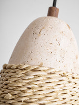 Yara Winter Travertine Pendant Light, detail view 14
