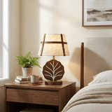 Vesper Pearl Wood Table Lamp, detail view 2