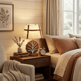 Vesper Pearl Wood Table Lamp, detail view 5