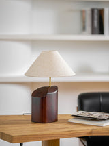 Rhea Hearth Wood Table Lamp, detail view 17