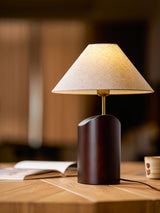 Rhea Hearth Wood Table Lamp, detail view 3