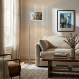Thea Meadow Fabric Floor Lamp, detail view 3