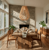Alden Dawn Wood Pendant Light, detail view 2