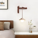 Calia Orbit Travertine Wall Light, detail view 2