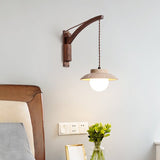 Calia Orbit Travertine Wall Light, detail view 3