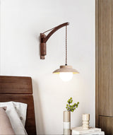Calia Orbit Travertine Wall Light, detail view 9