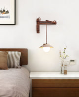 Calia Orbit Travertine Wall Light, detail view 10