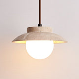 Calia Orbit Travertine Wall Light, detail view 11