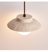 Calia Orbit Travertine Wall Light, detail view 13