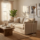 Dalia Shade Travertine Floor Lamp, detail view 9