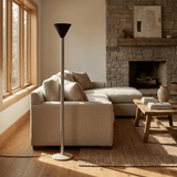 Dalia Shade Travertine Floor Lamp, detail view 5