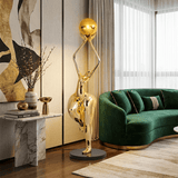 Jora Terra Metal Floor Lamp, detail view 3