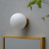 Luma Pine Glass Wall Light, detail view 4