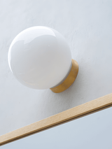 Luma Pine Glass Wall Light, detail view 8