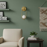 Alden Dune Brass Wall Light, detail view 7