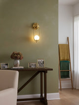 Alden Dune Brass Wall Light, detail view 4