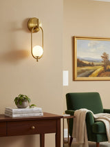Alden Dune Brass Wall Light, detail view 5