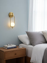 Alden Dune Brass Wall Light, detail view 10