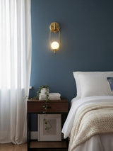 Alden Dune Brass Wall Light, detail view 8