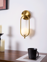 Alden Dune Brass Wall Light, detail view 14