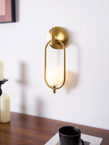 Alden Dune Brass Wall Light, detail view 15