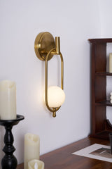 Alden Dune Brass Wall Light, detail view 36
