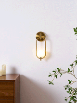 Alden Dune Brass Wall Light, detail view 21