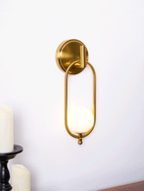 Alden Dune Brass Wall Light, detail view 23