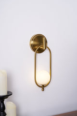 Alden Dune Brass Wall Light, detail view 33