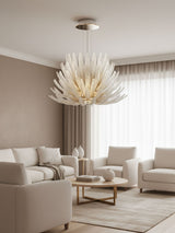 Isla Willow Glass Chandelier, detail view 7