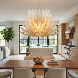 Isla Willow Glass Chandelier, detail view 4