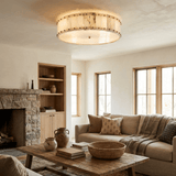 Briar Dawn Alabaster Ceiling Light, detail view 3