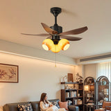 Corin Line Glass Ceiling Fan, detail view 4