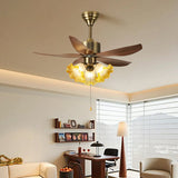 Corin Line Glass Ceiling Fan, detail view 8