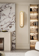 Lucen Iris Alabaster Wall Light, detail view 3