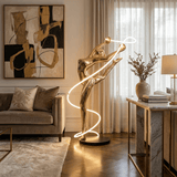 Mira Noir Floor Lamp, detail view 2