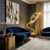 Mira Noir Floor Lamp, detail view 4