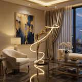 Mira Noir Floor Lamp, detail view 5