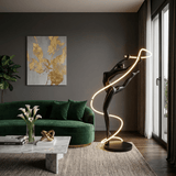 Mira Noir Floor Lamp, detail view 3