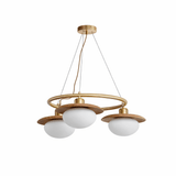Tarin Moss Wood Chandelier, detail view 5