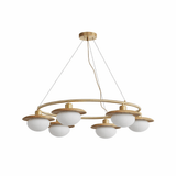 Tarin Moss Wood Chandelier, detail view 8