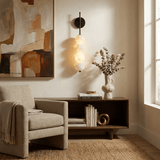 Zella Mist Alabaster Wall Light, detail view 5