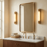 Cora Quartz Alabaster Wall Light, detail view 2