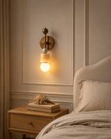 Amara Drift Marble Wall Light, detail view 3