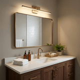 Arden Frost Brass Wall Light, detail view 4